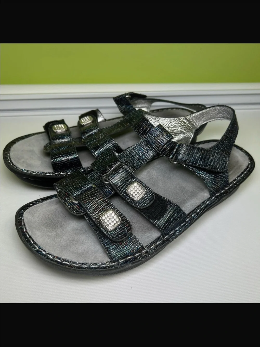 Alegria Kleo Sandals Pebble Leather Wedge Shoes Comfort size 42 (11.5 US)